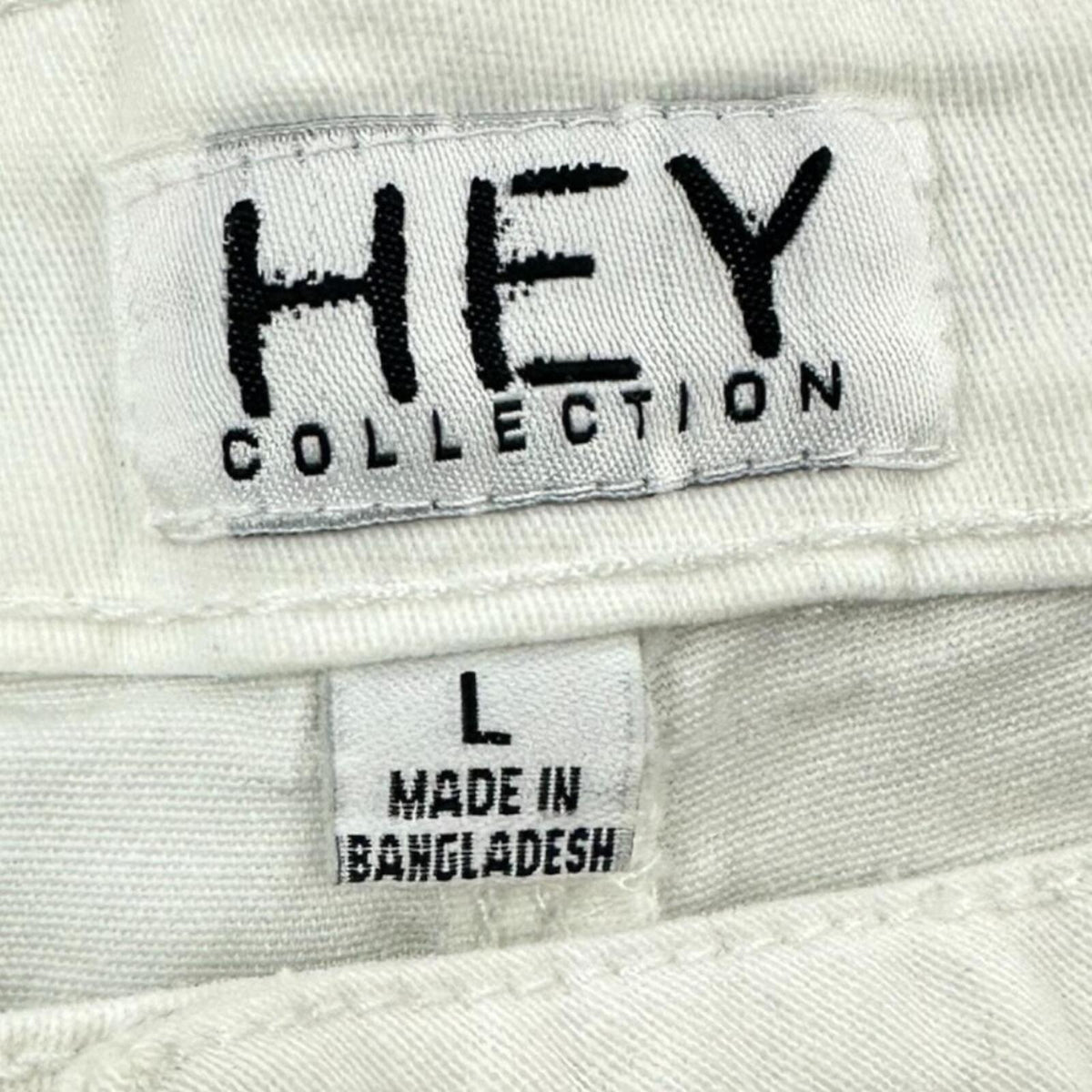 Hey Collection White Jeans Classic Five Pocket