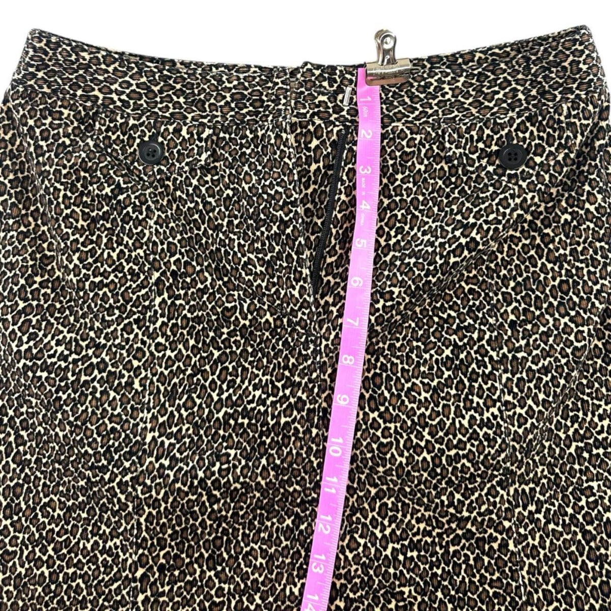 Talbots Leopard Print A Line Skirt Mid Rise