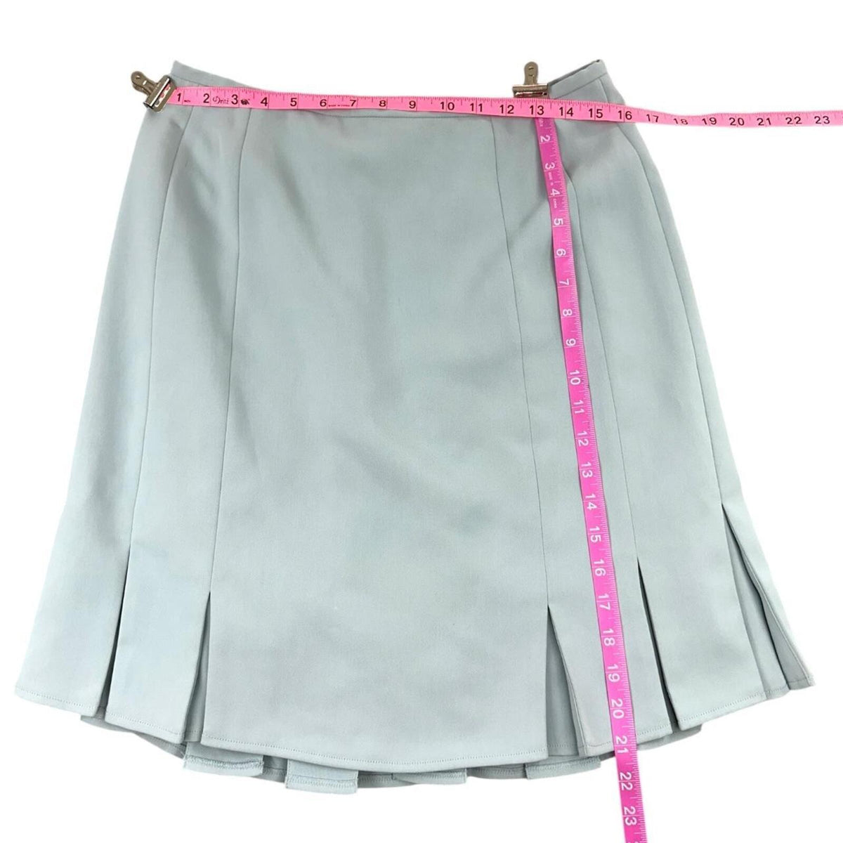 Votre Nom Light Blue Grey Pleated Mini Skirt Coquette Preppy Tenniscore