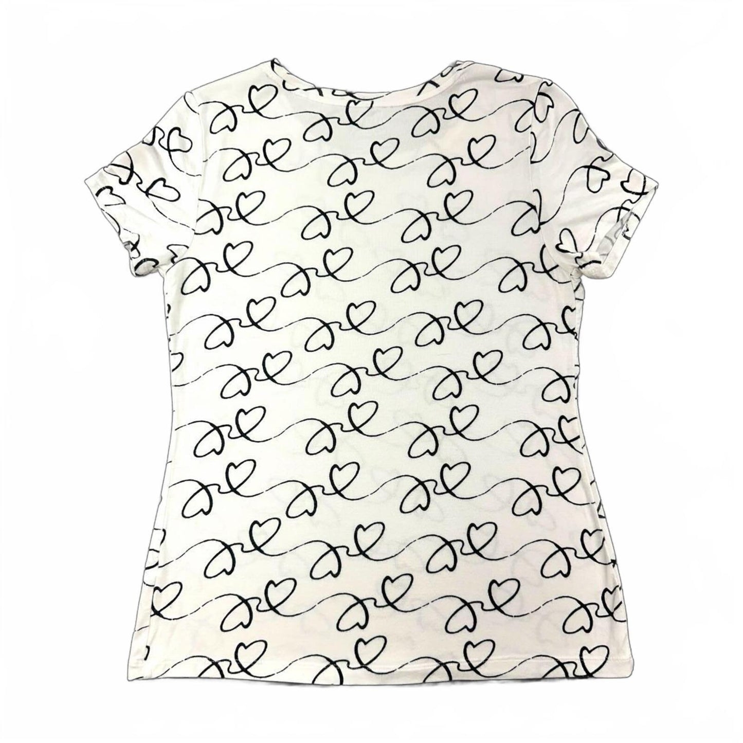 Apt. 9 Short Sleeve Heart Doodle Tee