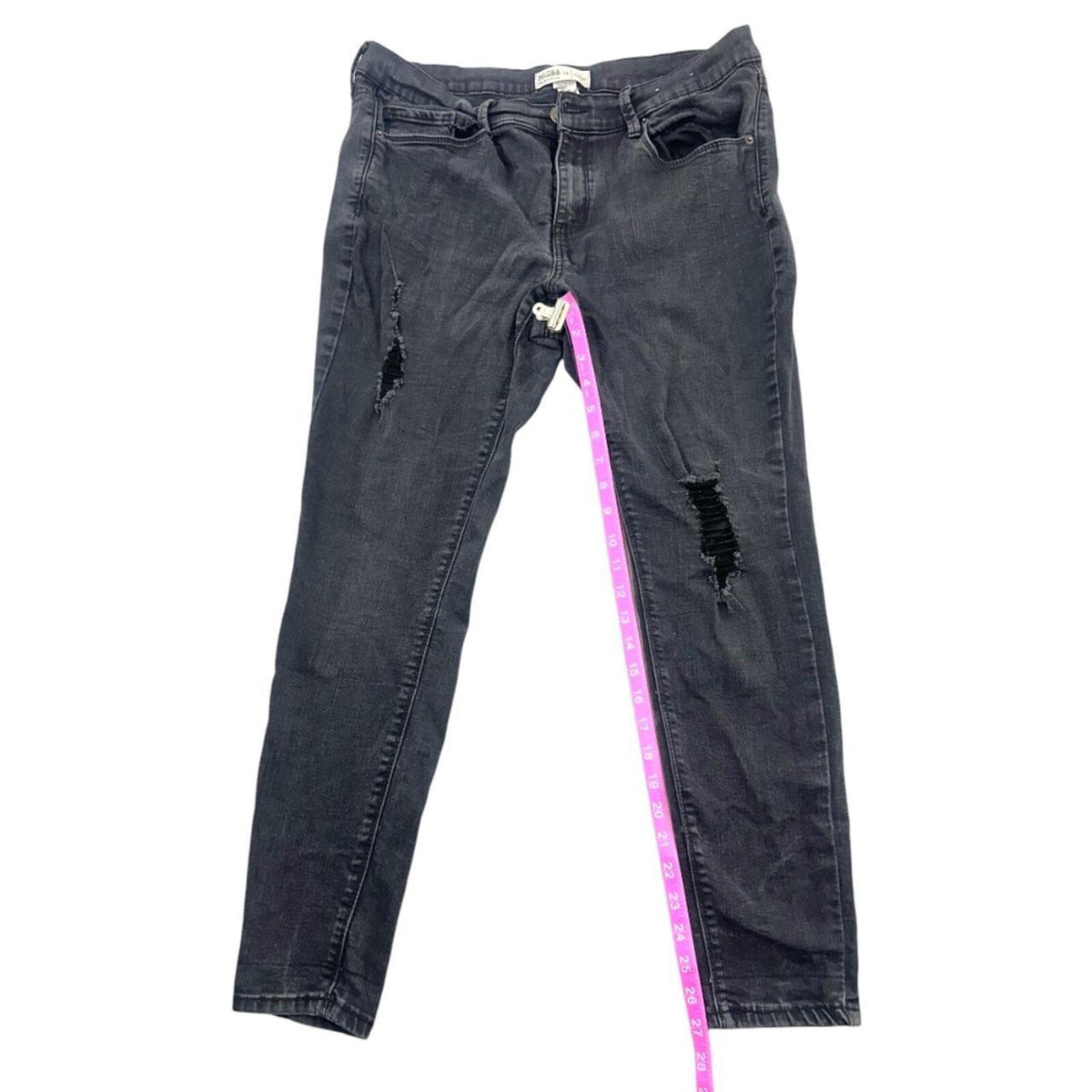 Mudd Ripped Distressed Skinny Jeans Black Y2K Indie Bohemian