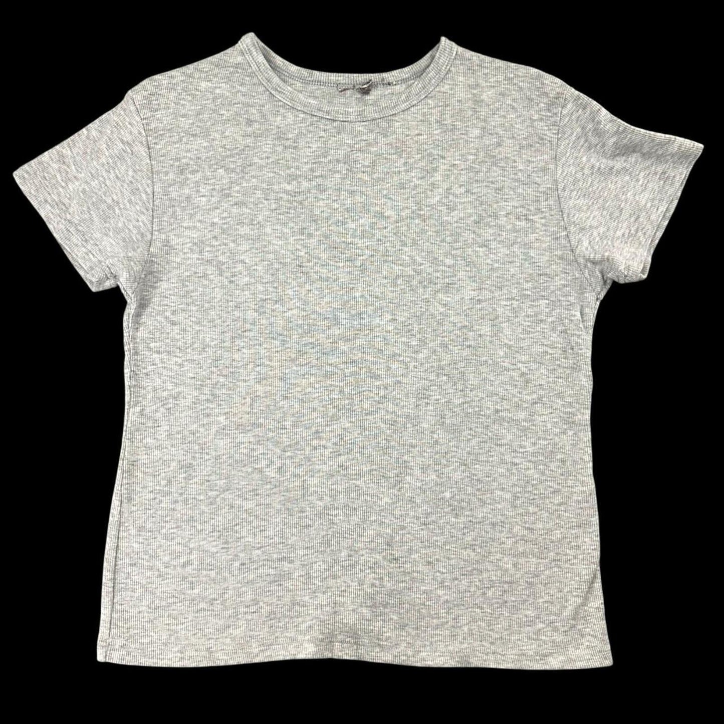 Heather Gray Soft Ribbed T Shirt