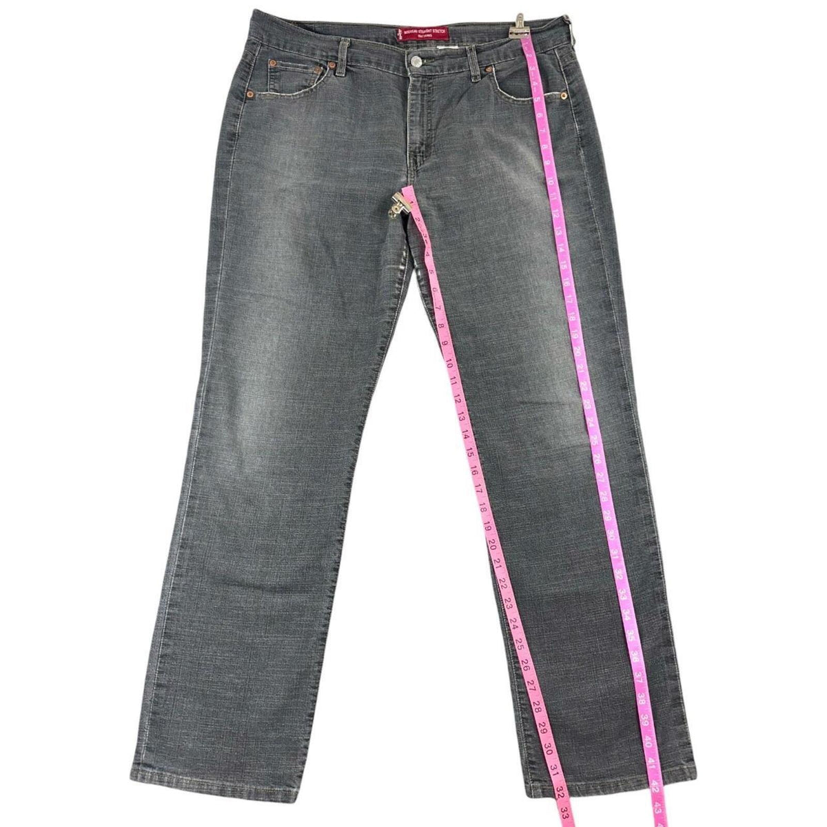 Levi's 505 Bootcut Jeans Faded Charcoal Gray Vintage Y2K Indie Sleaze Grunge