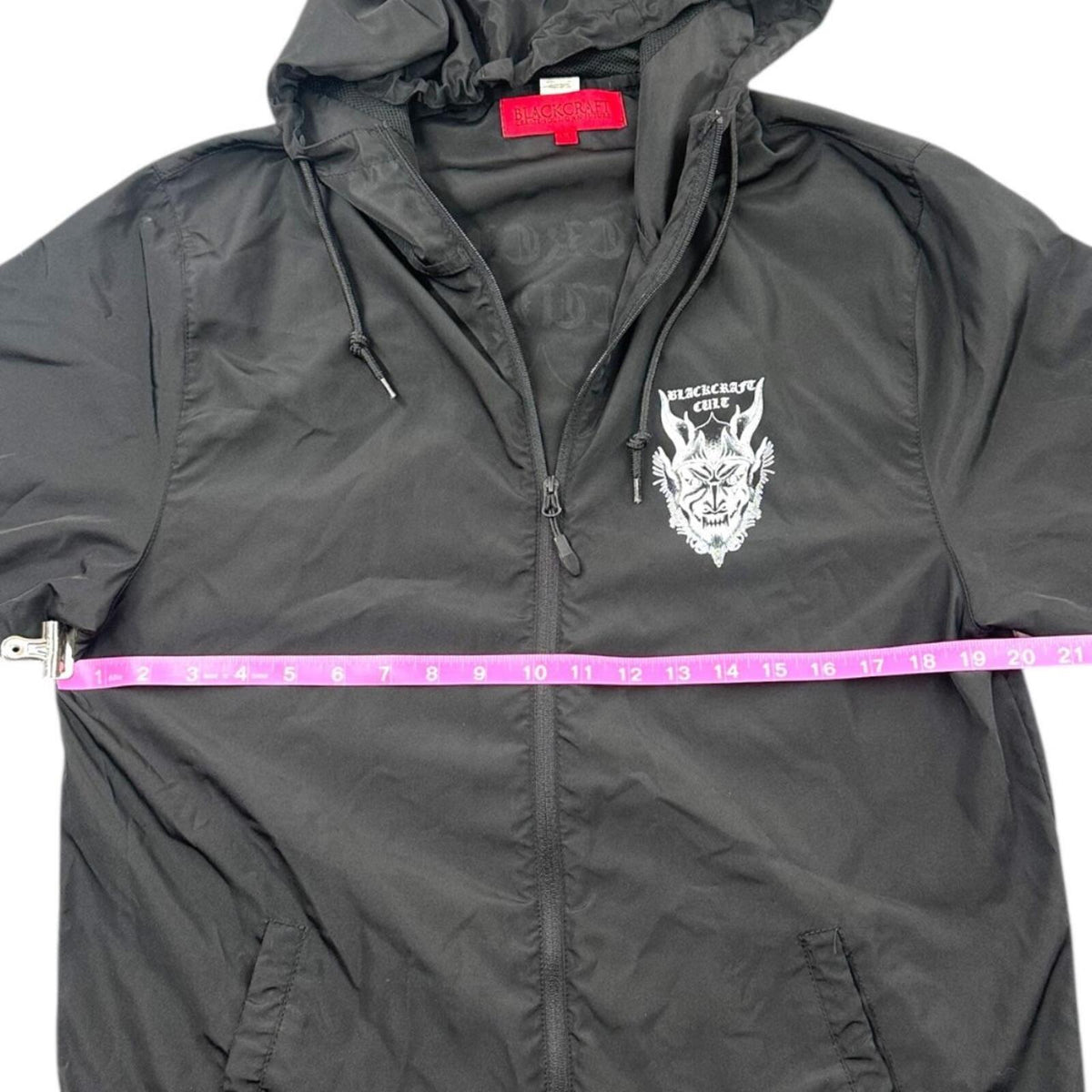 BlackCraft Cult The Destroyer Windbreaker Jacket Black Grunge