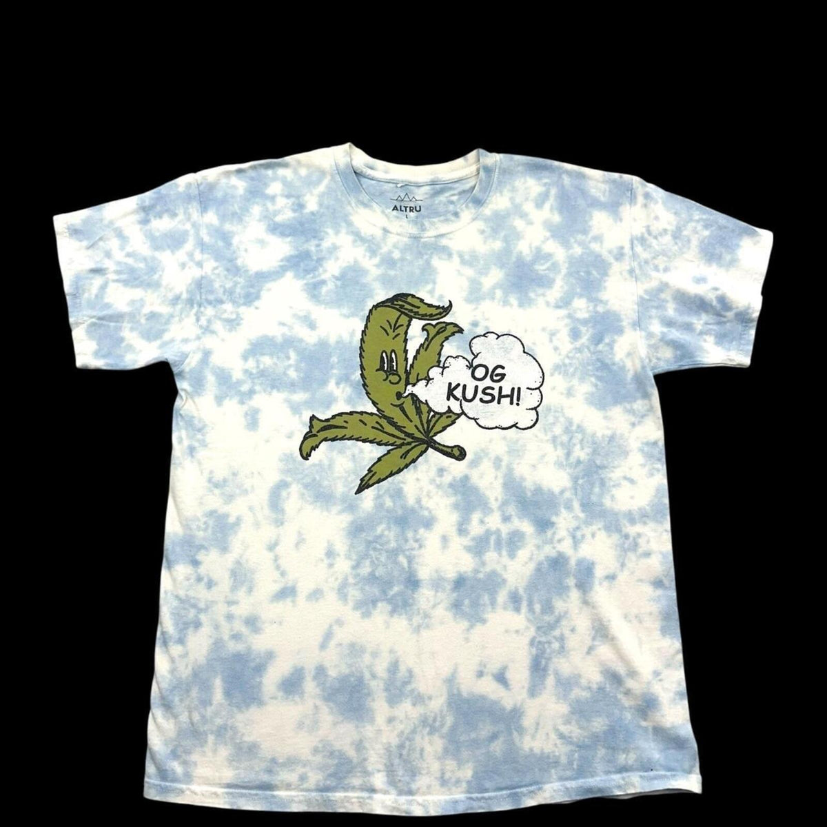 Altru Apparel OG Kush Tie Dye Streetwear T Shirt Blue White