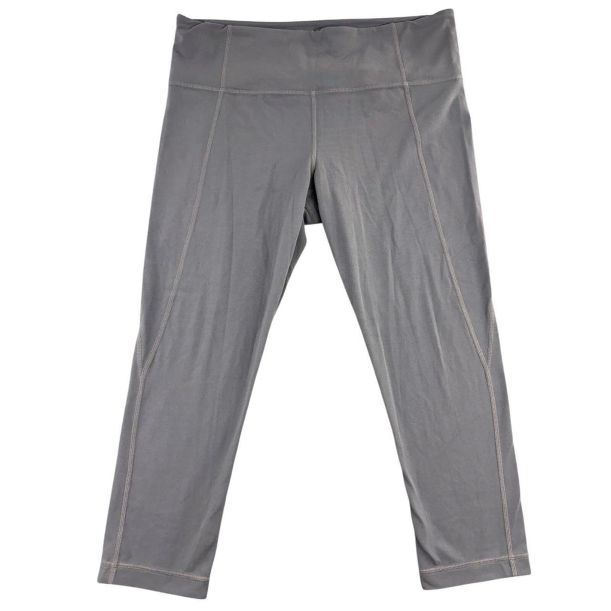 Athleta Chaturanga Crop Yoga Pant Gray Stretchy Performance