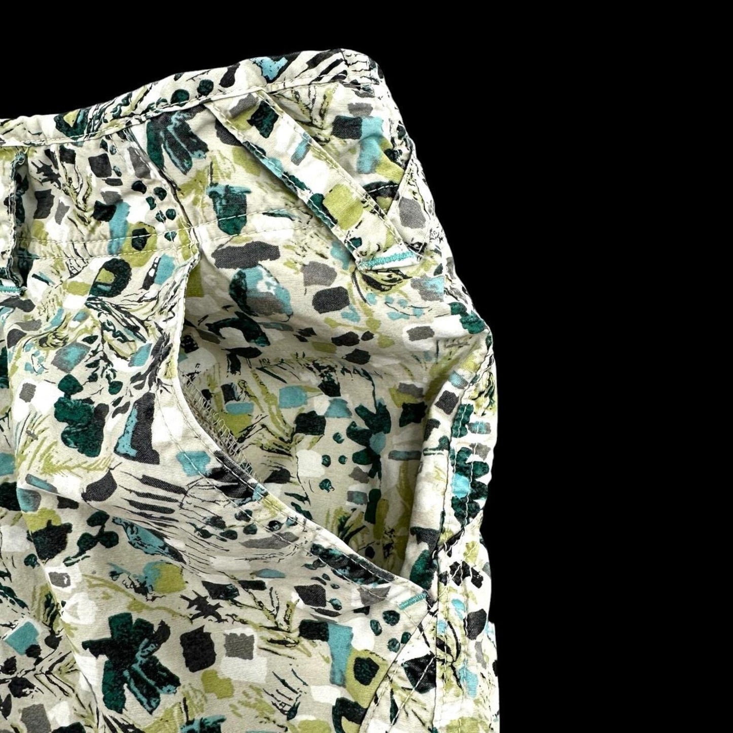 Gander Mountain Skort Abstract Geometric Print Multi Color Sporty