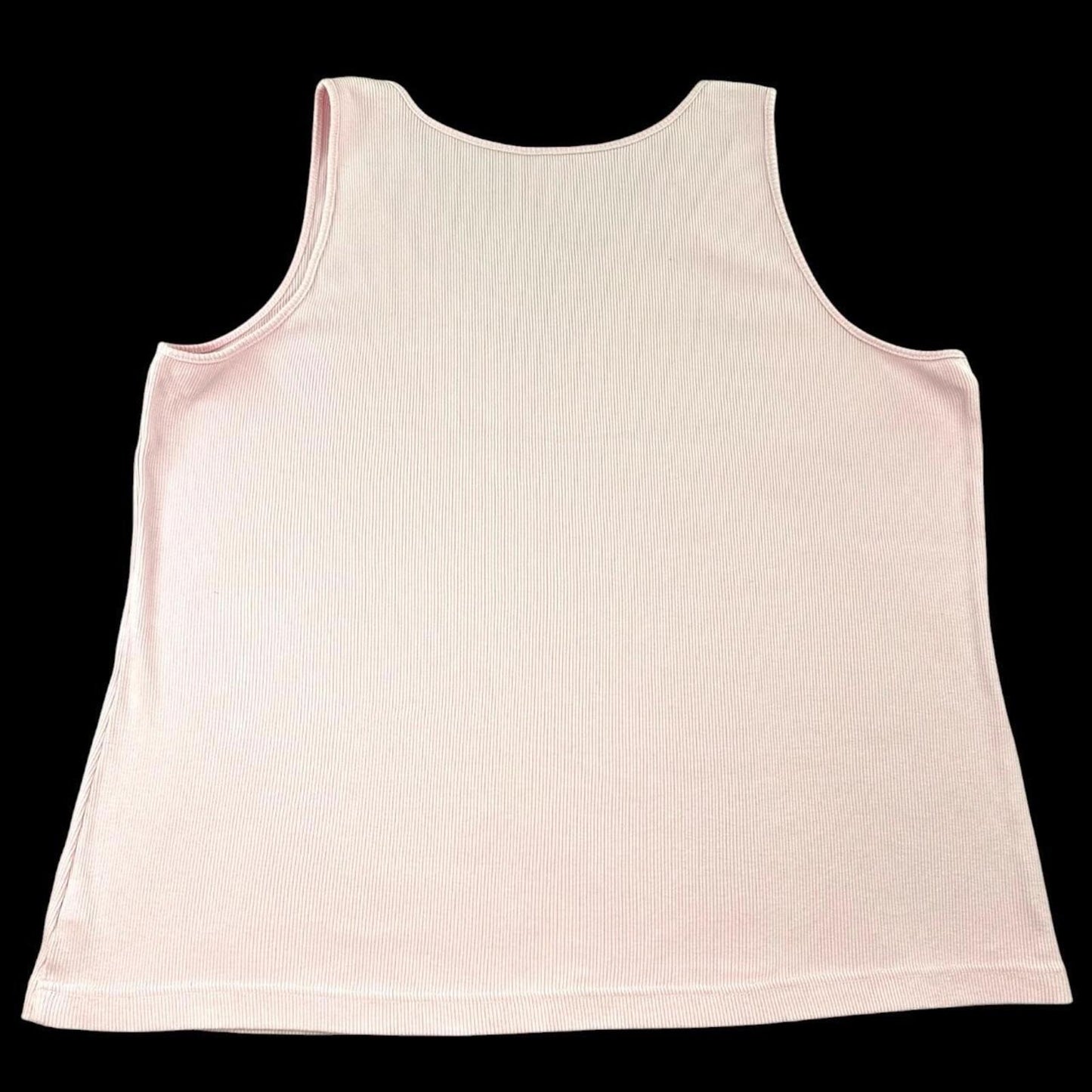 St. John's Bay Perfect Fit Pink Lace Trim Tank Top Soft Girl