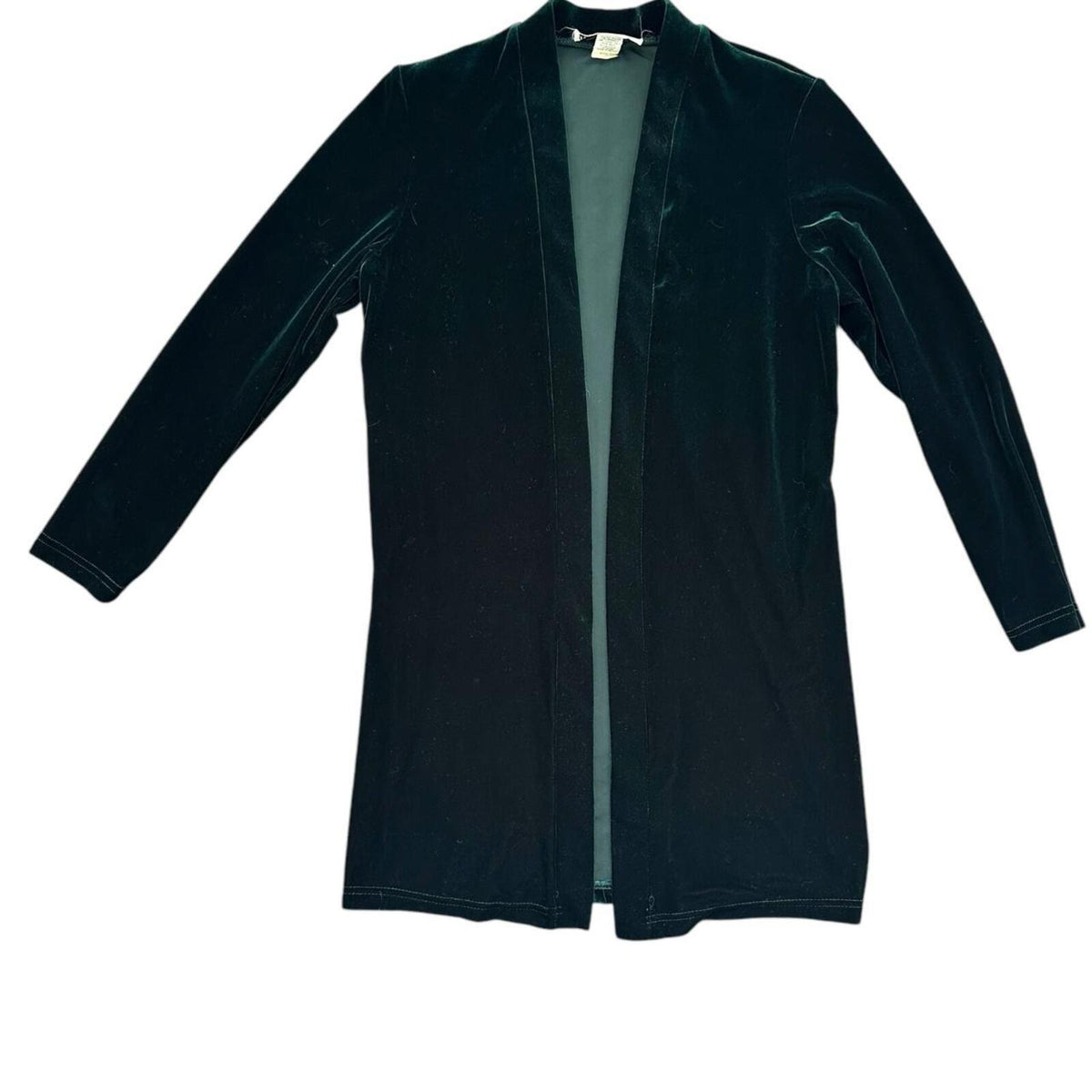 Vintage Ronni Nicole Green Velvet Dress and Jacket Set 1970s Glam Retro