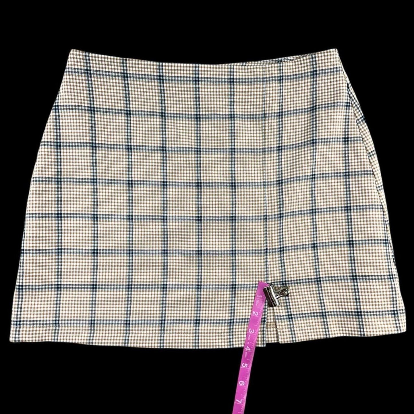 BP Cara Plaid Mini Skirt Pink White Preppy Cottage Coquette Girl