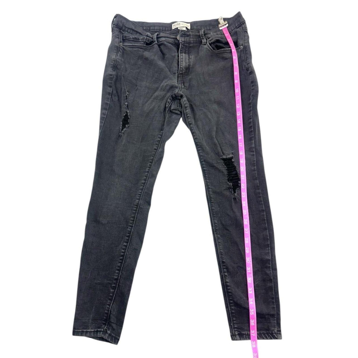 Mudd Ripped Distressed Skinny Jeans Black Y2K Indie Bohemian