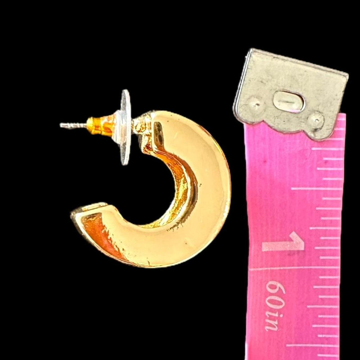 Chunky Gold Hoop Earrings Bold Statement Fashion Jewelry