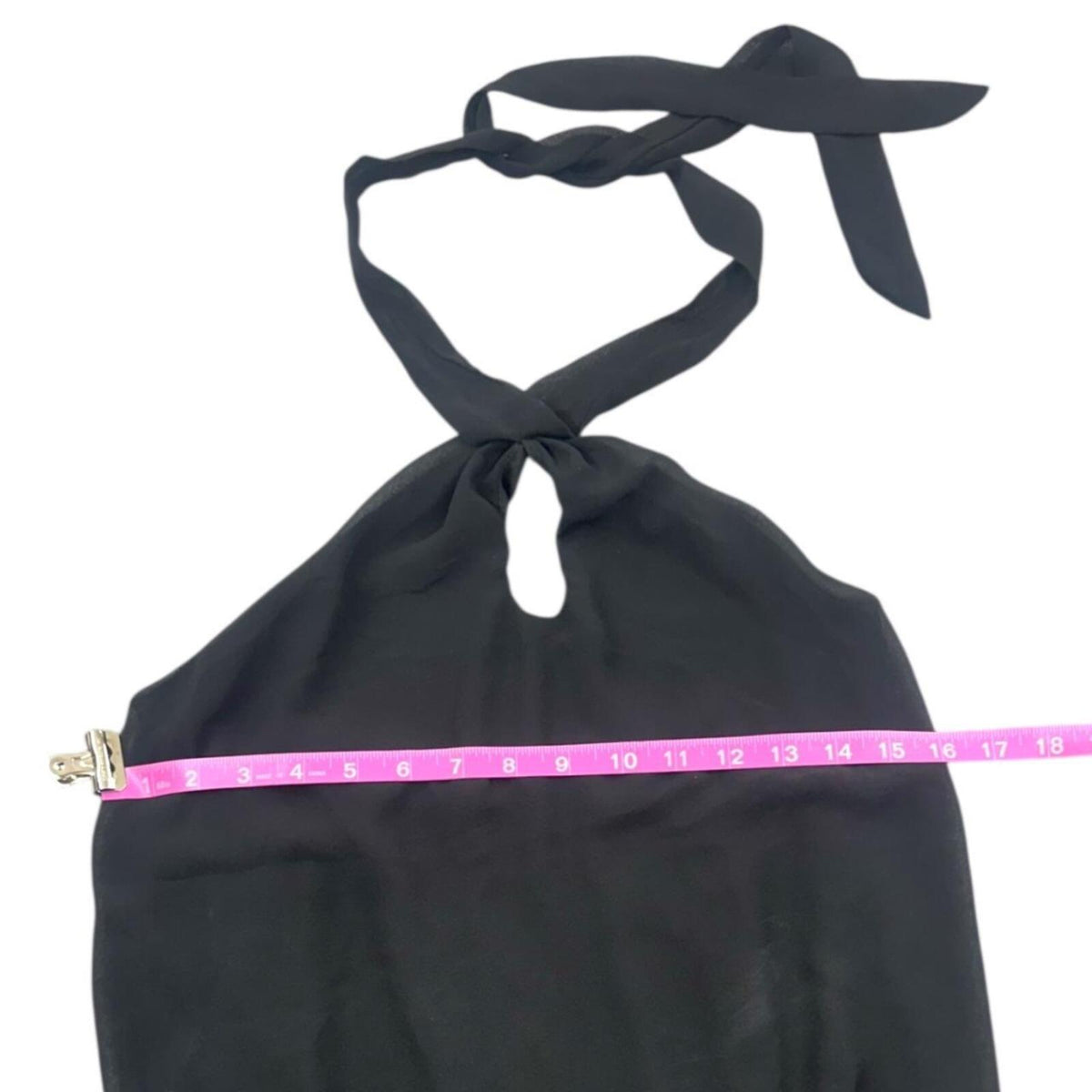 Maurices Black Halter Keyhole Sleeveless Bodysuit Size Small Y2K Preppy Coquette