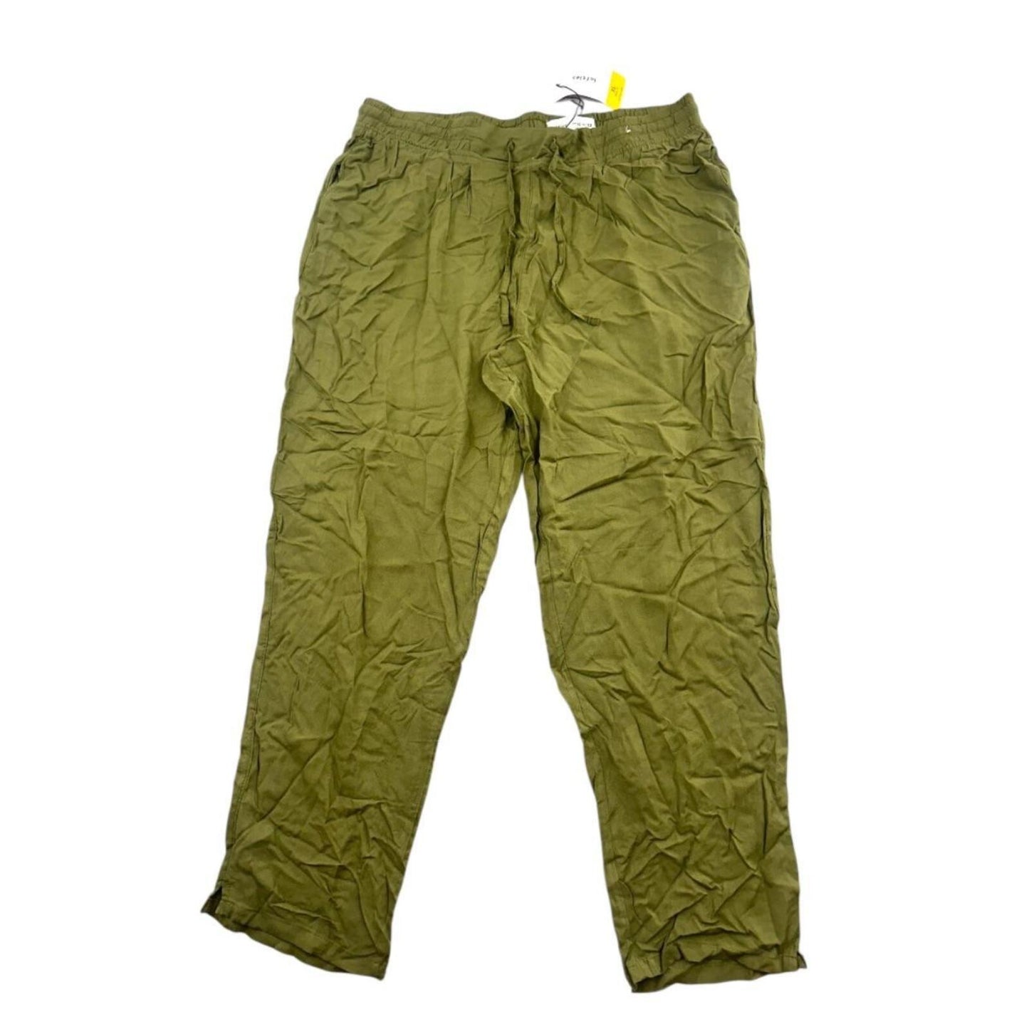NWT Lefties Wide Leg Olive Green Trousers Bohemian Indie Fairycore