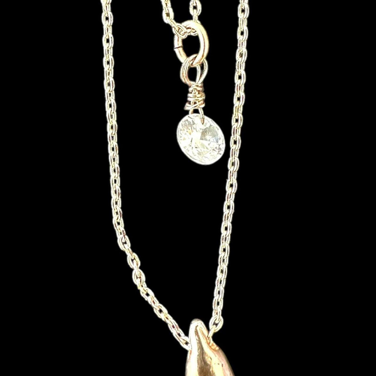 Silver Tone Layered Pendant Necklace with Chain Extender