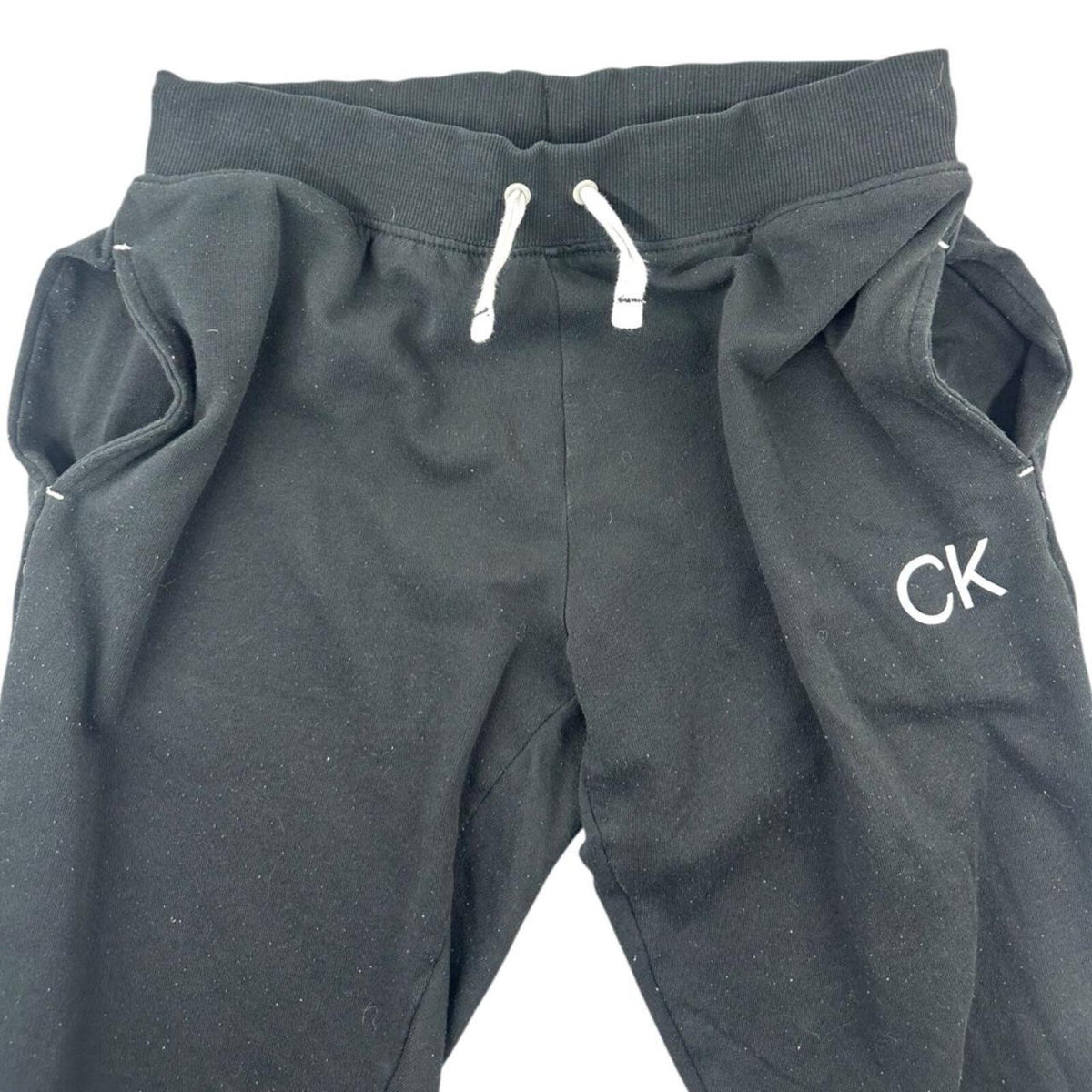 Calvin Klein Black Joggers with Iconic CK Logo Y2K Sporty
