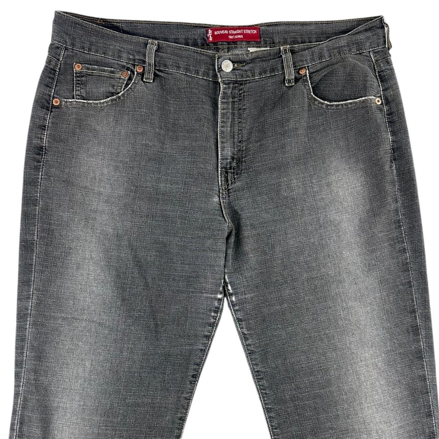 Levi's 505 Bootcut Jeans Faded Charcoal Gray Vintage Y2K Indie Sleaze Grunge