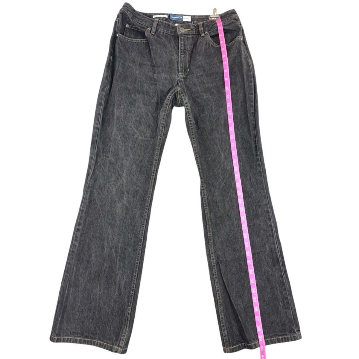 Liz Claiborne Black Dark Denim Bootcut Jeans Y2K Preppy Utility