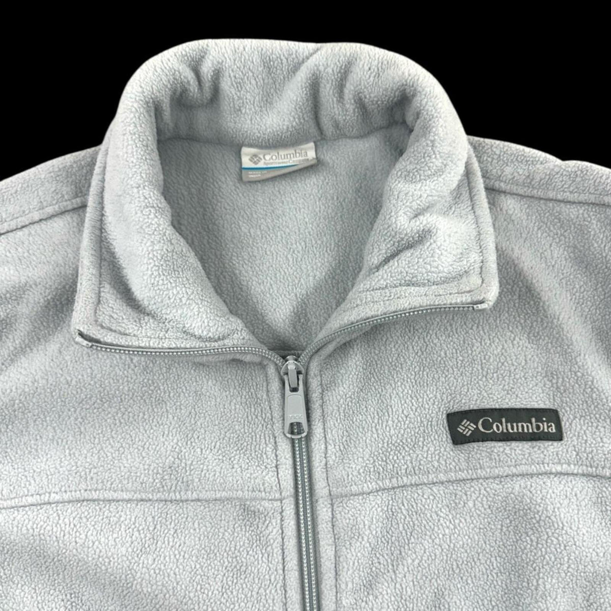 Columbia Benton Springs Full Zip Gray Fleece Jacket Sporty Lounge