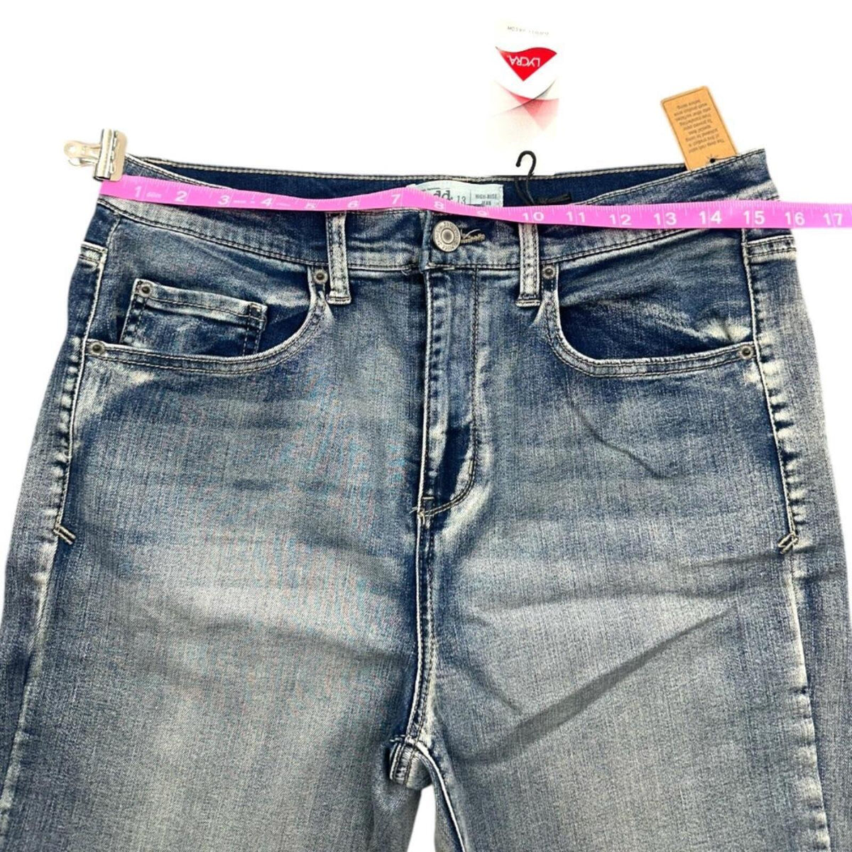 Mudd Clothing High Rise Stretch Skinny Jeans Blue Denim Y2K Boho