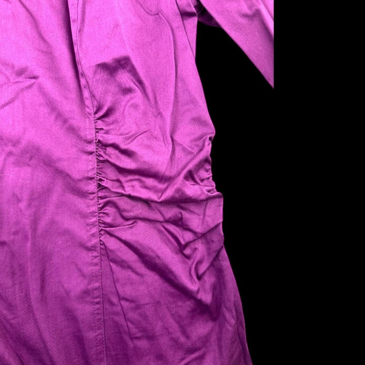 Studio 1940 Purple 3/4 Sleeve Button Up Blouse