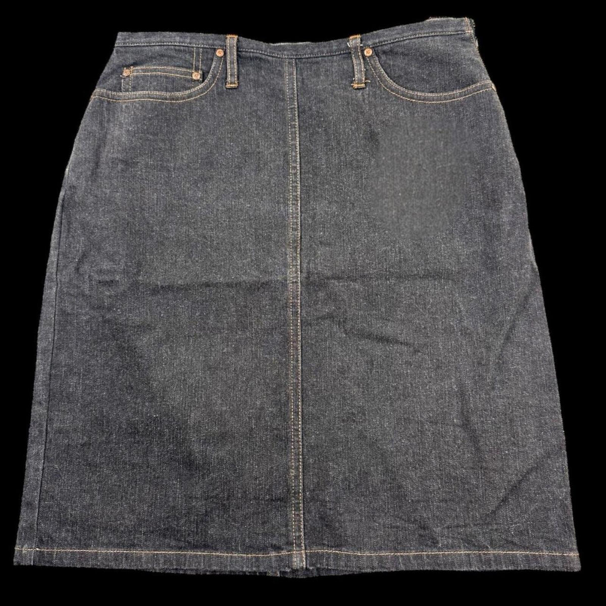 Ann Taylor Dark Wash Denim A Line Skirt Minimalist Y2K Preppy