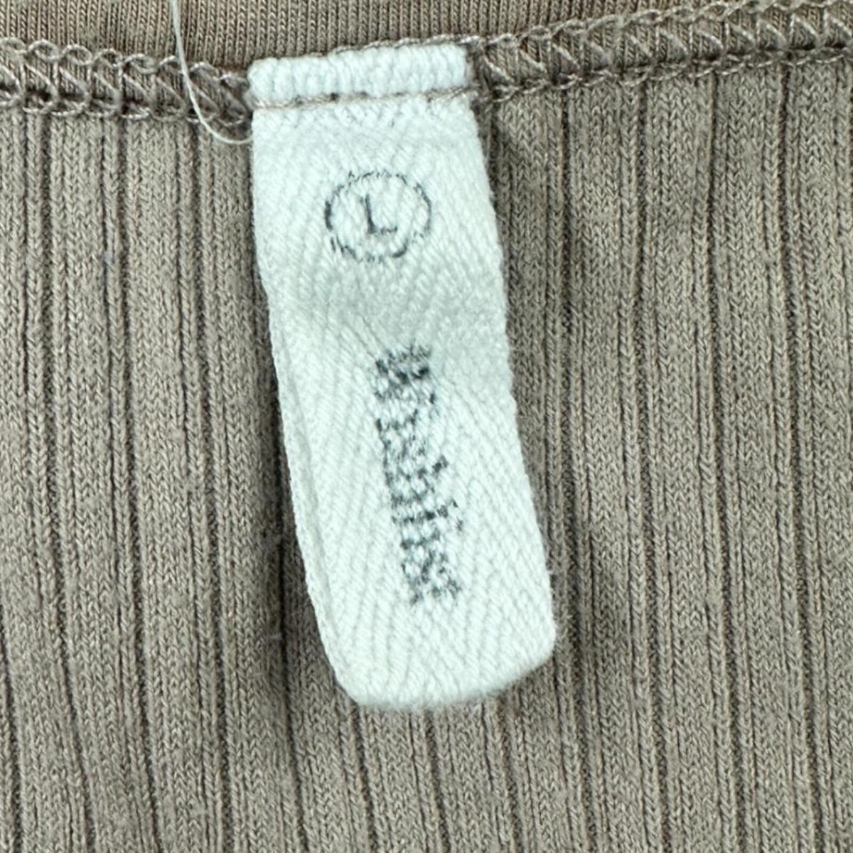 Wishlist Ribbed Tan/Cream Tank Top Casual Minimalist Sporty