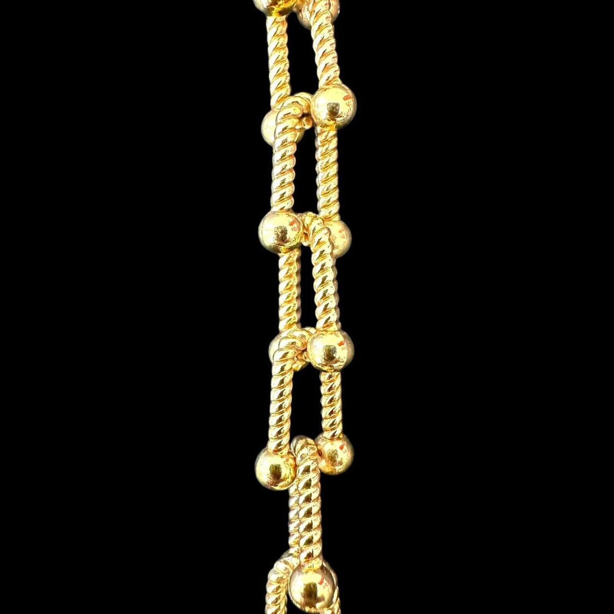 Vintage Gold Tone Chain Eyeglass Sunglass Holder Necklace