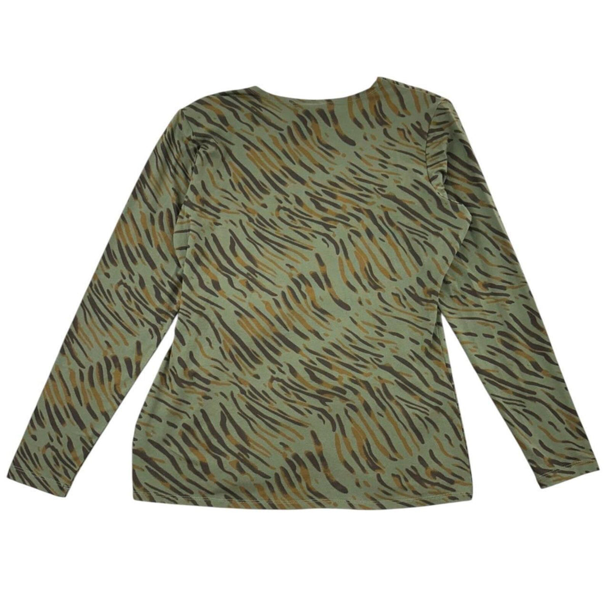 DG2 by Diane Gilman Y2K Animal Print Wrap Top with Side Ring Detail