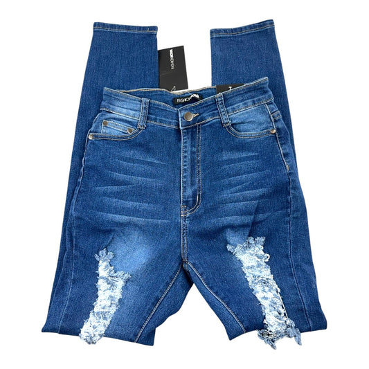 Fashion Nova Distressed Skinny Jeans NWT