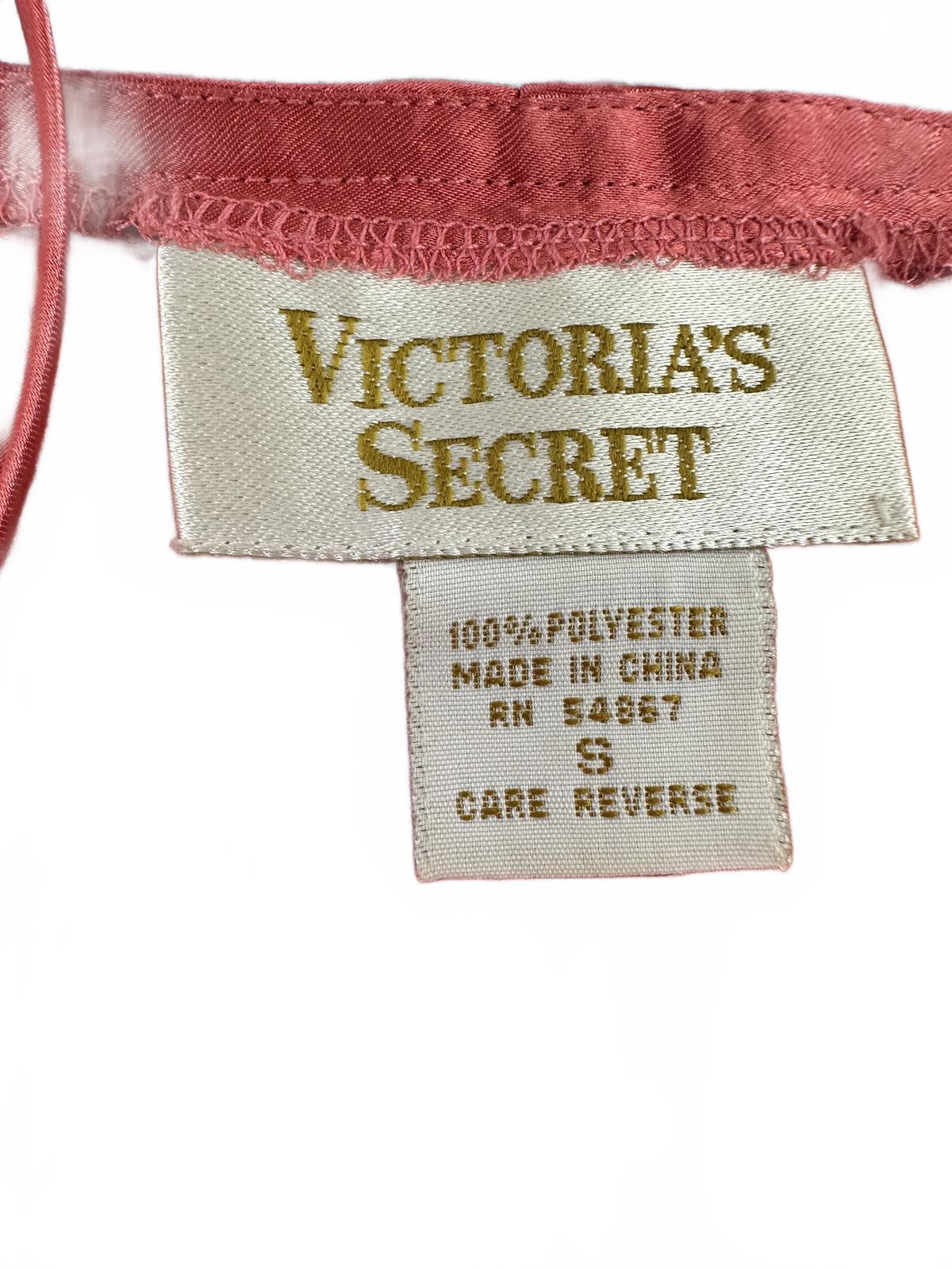 Victoria's Secret Vintage Satin Romper in Rust Red Feminine Party Loungewear