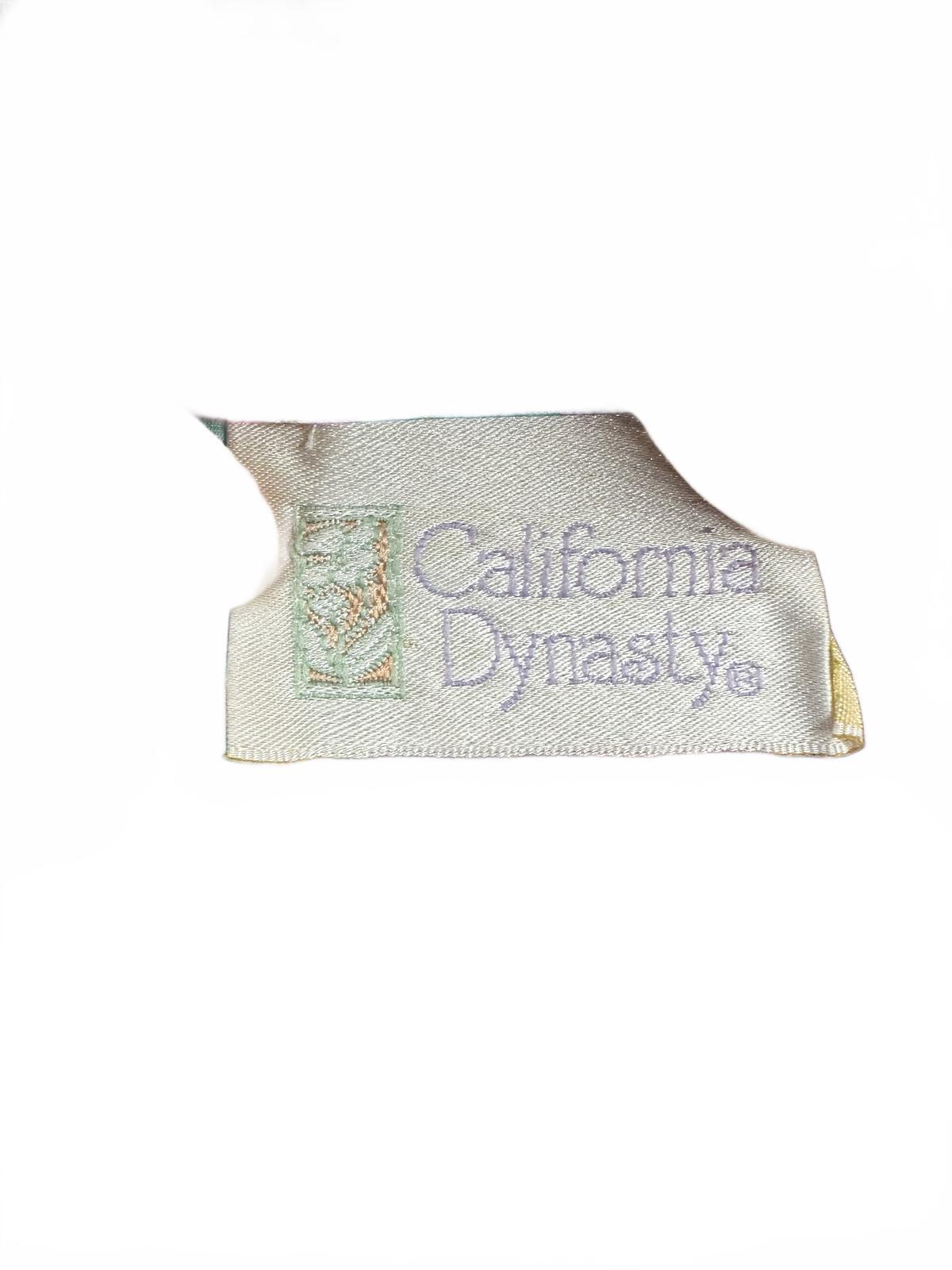 California Dynasty Vintage Paisley Slip Dress Bohemian Summer Indie