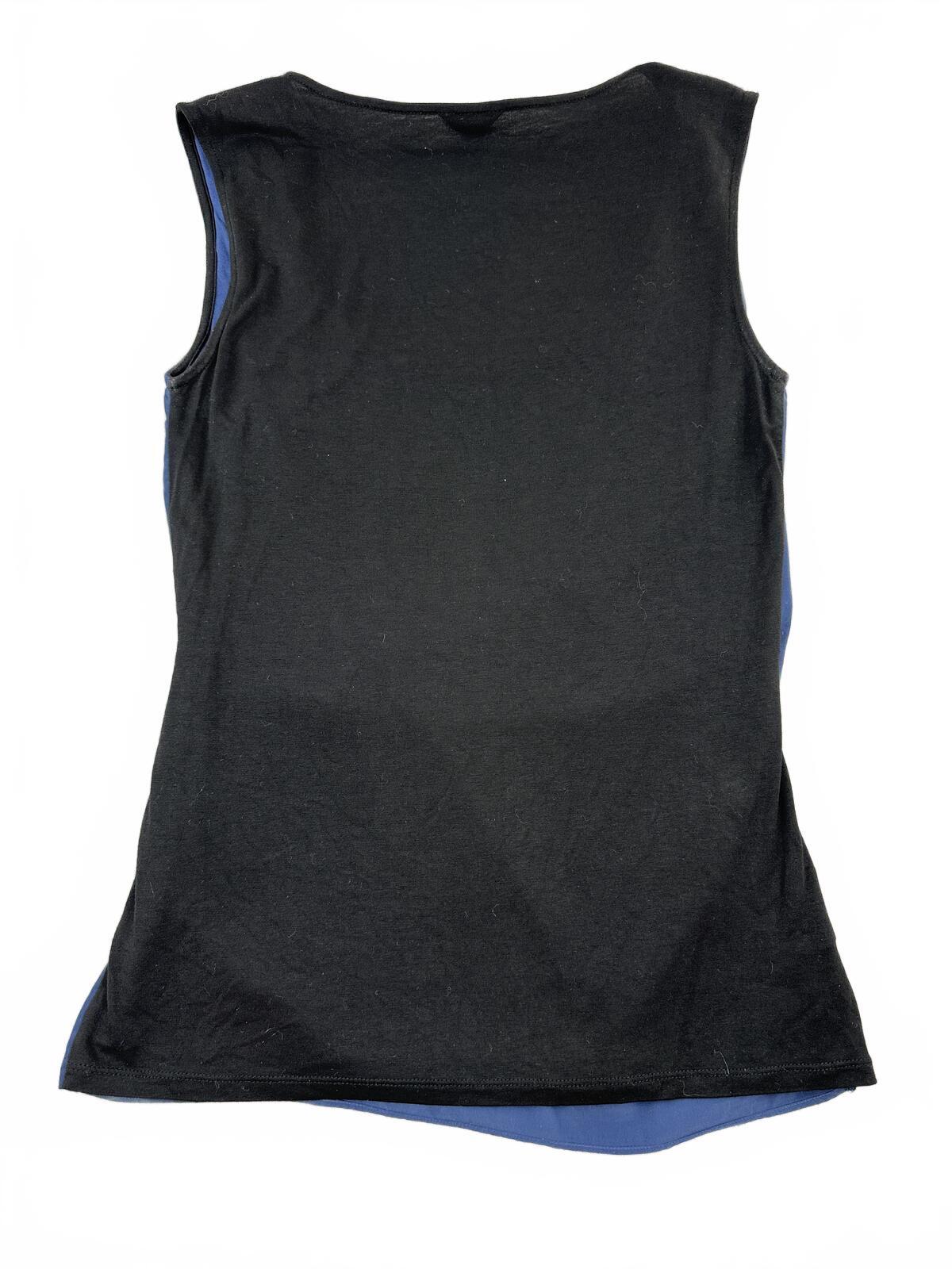 Ann Taylor Navy Blue Layered Sleeveless Top