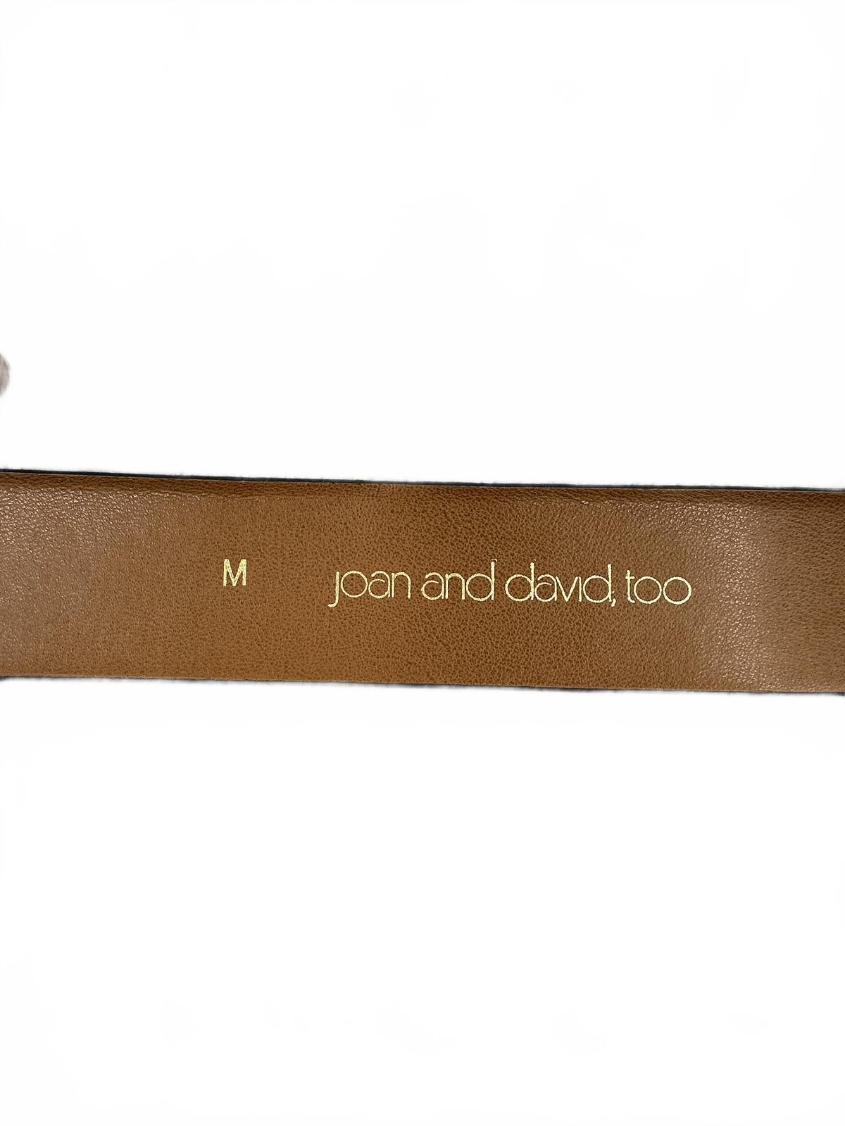 joan and david. too Silver Metallic Belt