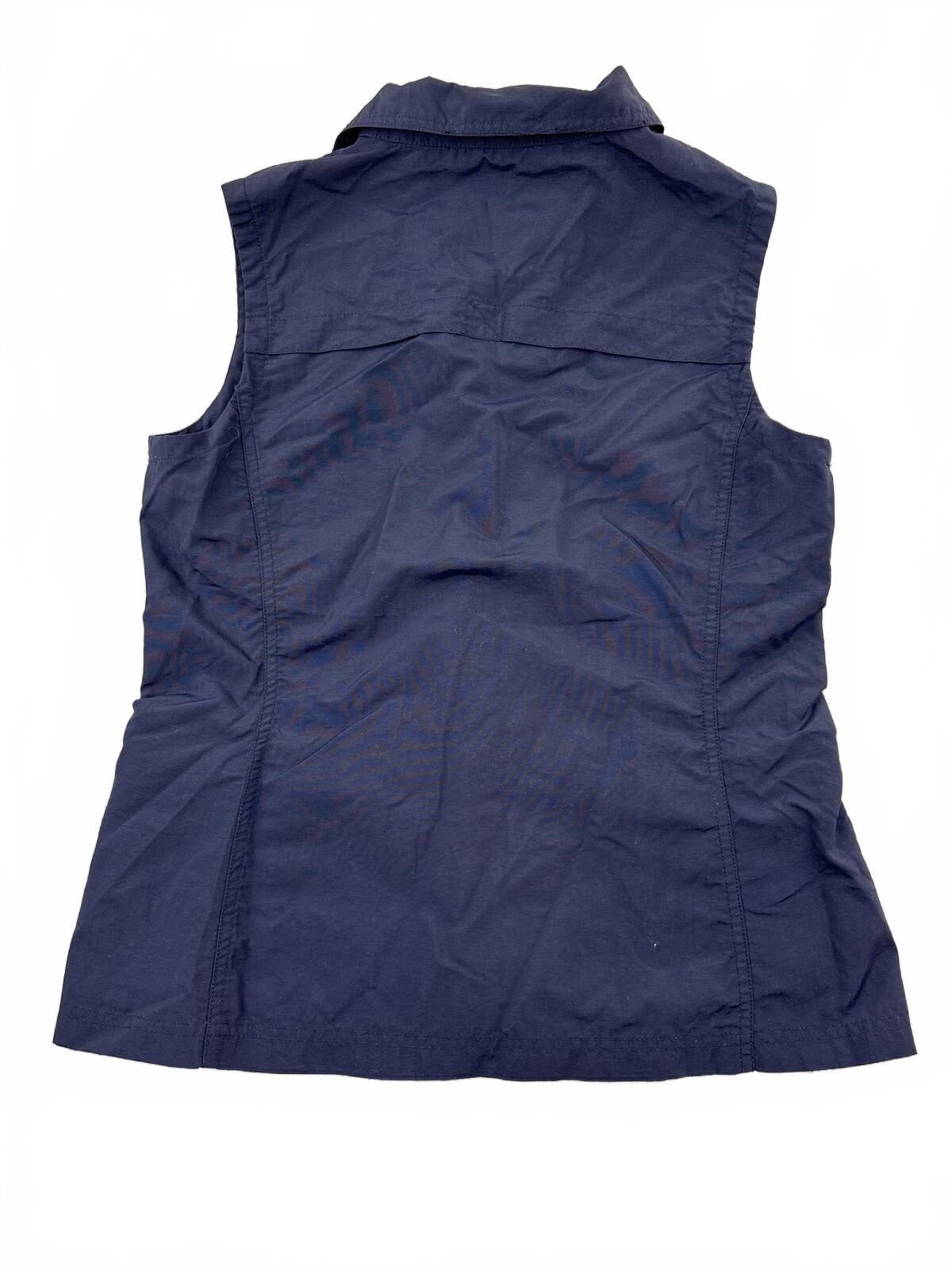 Eddie Bauer Navy Utility Vest Casual Outdoor Layering Piece