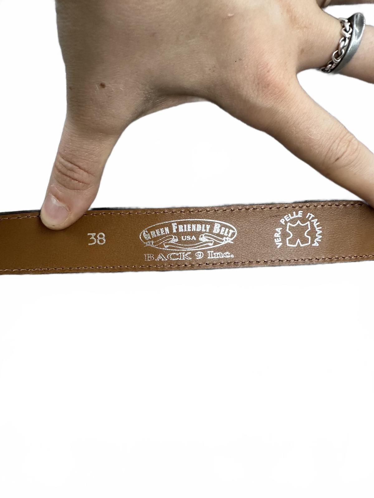 Dark Brown Crocodile Embossed Leather Belt with Silver Buckle