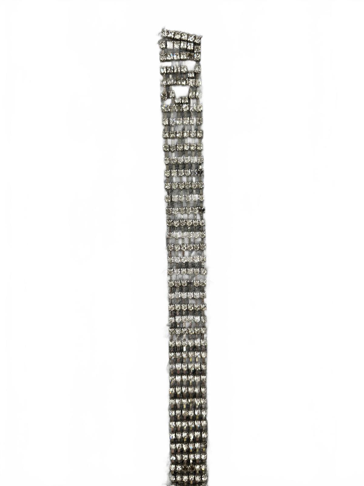 Rhinestone Crystal Belt Glam Sparkle Statement Accessory