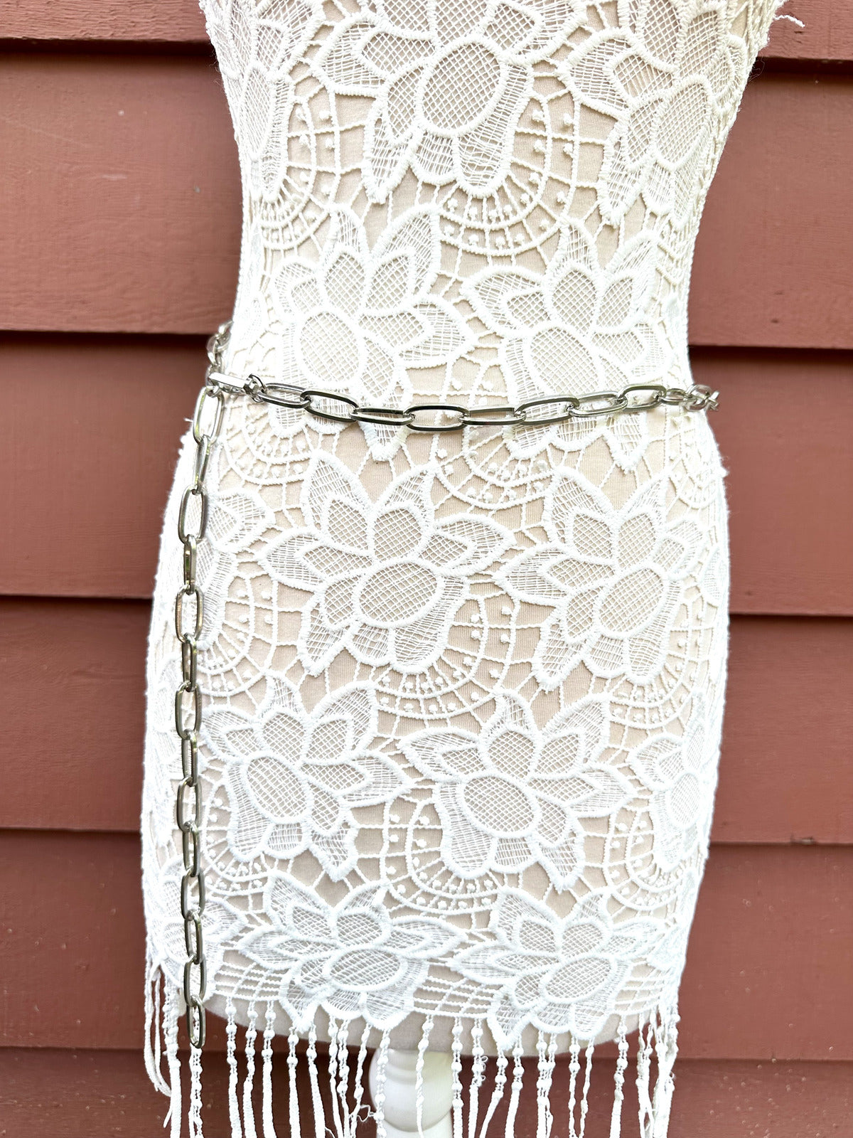 Silver Chain Belt Accessory
