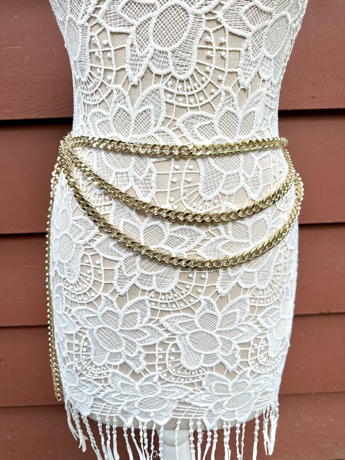 Gold Chain Belt Accessory