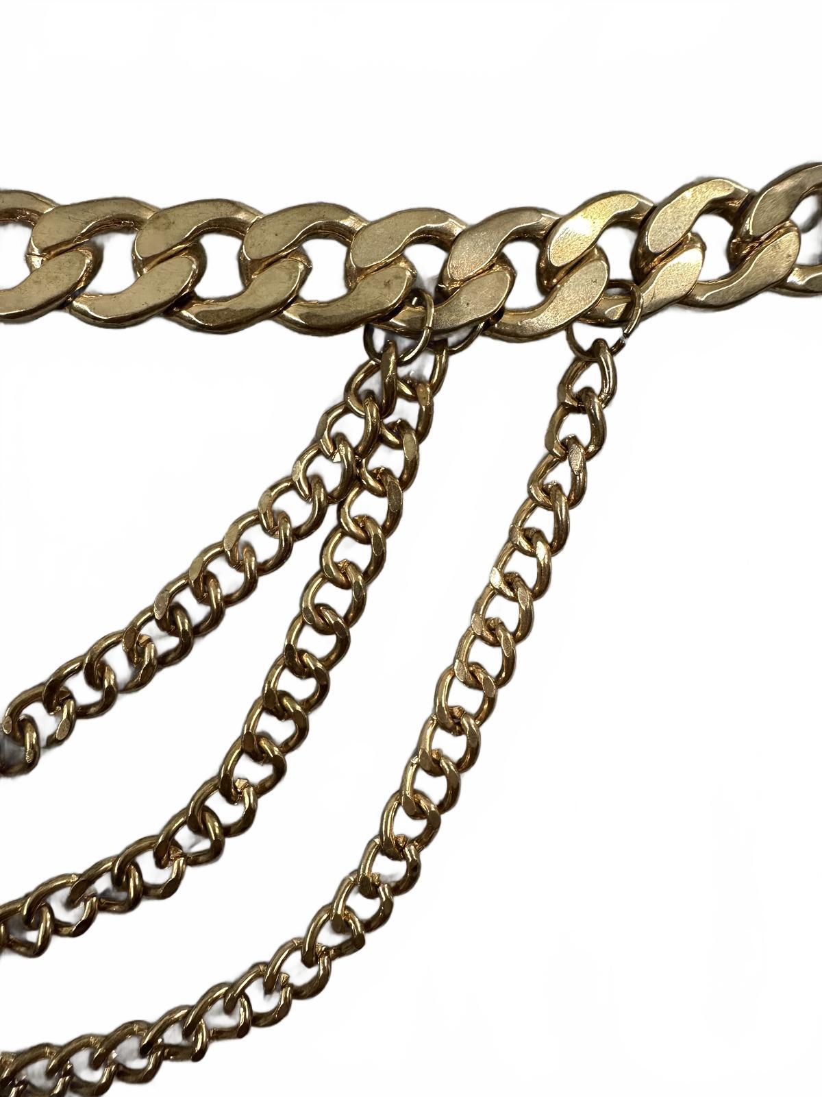 Gold Chain Belt with Draped Chains