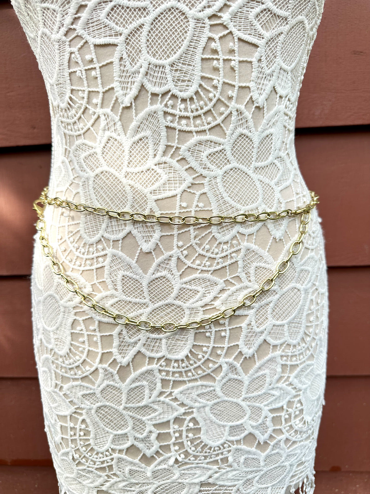 Gold Chain Belt Accessory