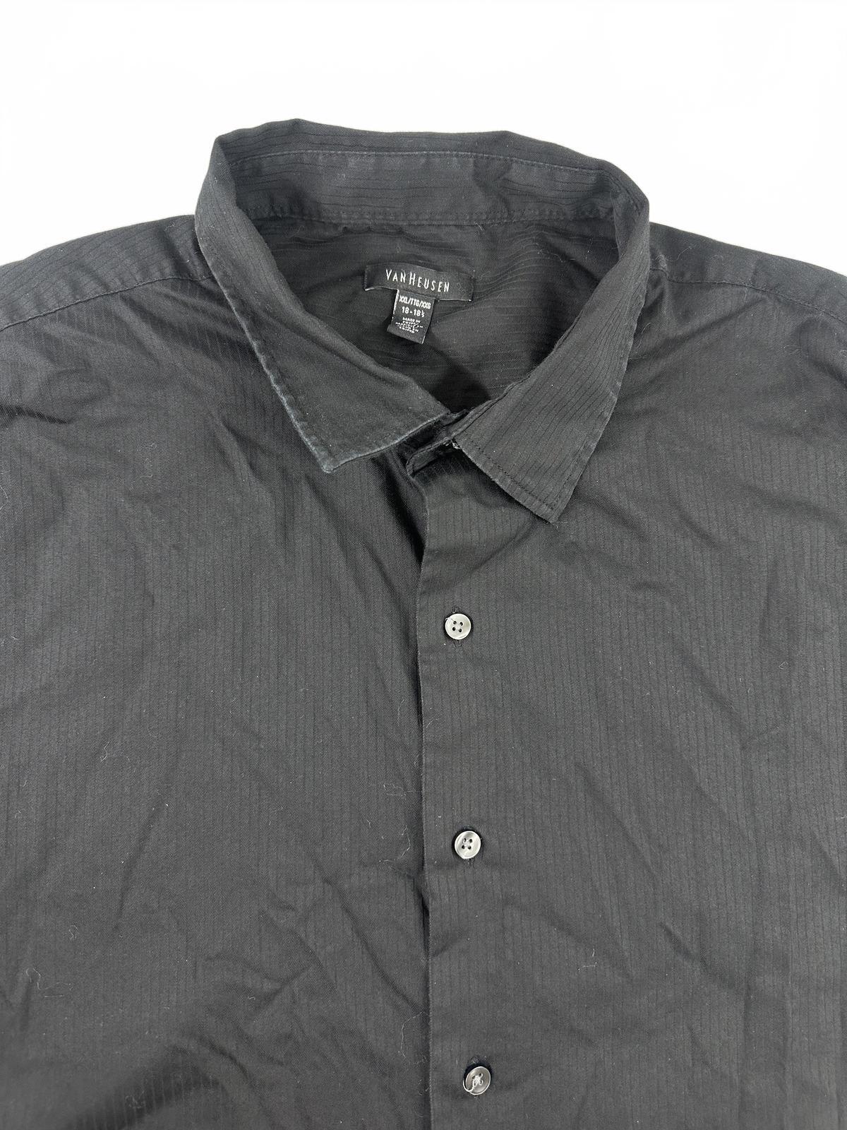 Van Heusen Black Button Up Shirt Classic Casual and Business Casual
