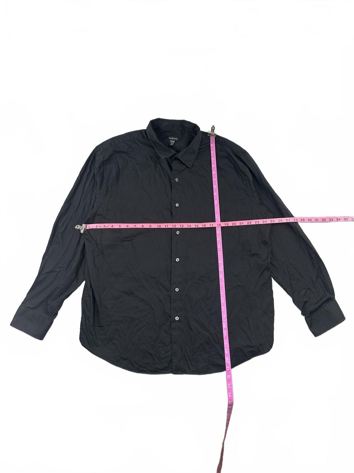 Van Heusen Black Button Up Shirt Classic Casual and Business Casual