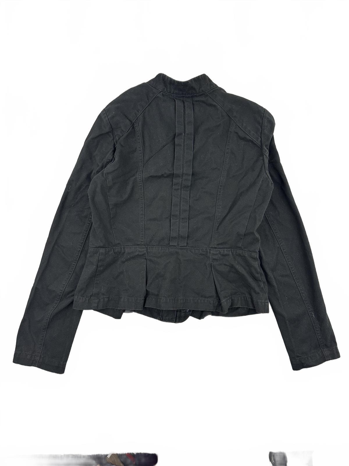 Ann Taylor LOFT Black Pleated Jacket Tailored Casual Utility
