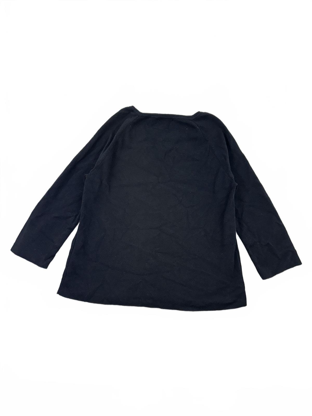 Dana Buchman Open Front Embellished Cardigan Black Y2K Coquette Cottage