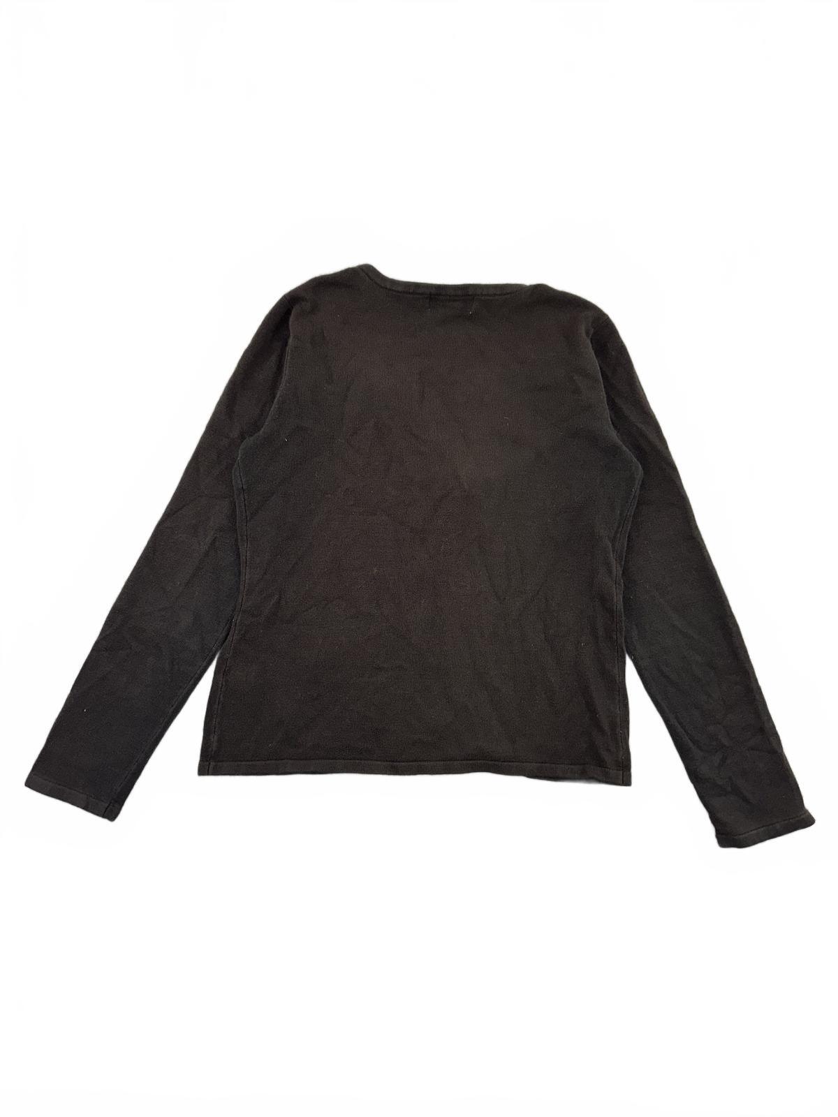 Covington Brown and Black Y2K Sequin Beaded Cardigan Sweater
