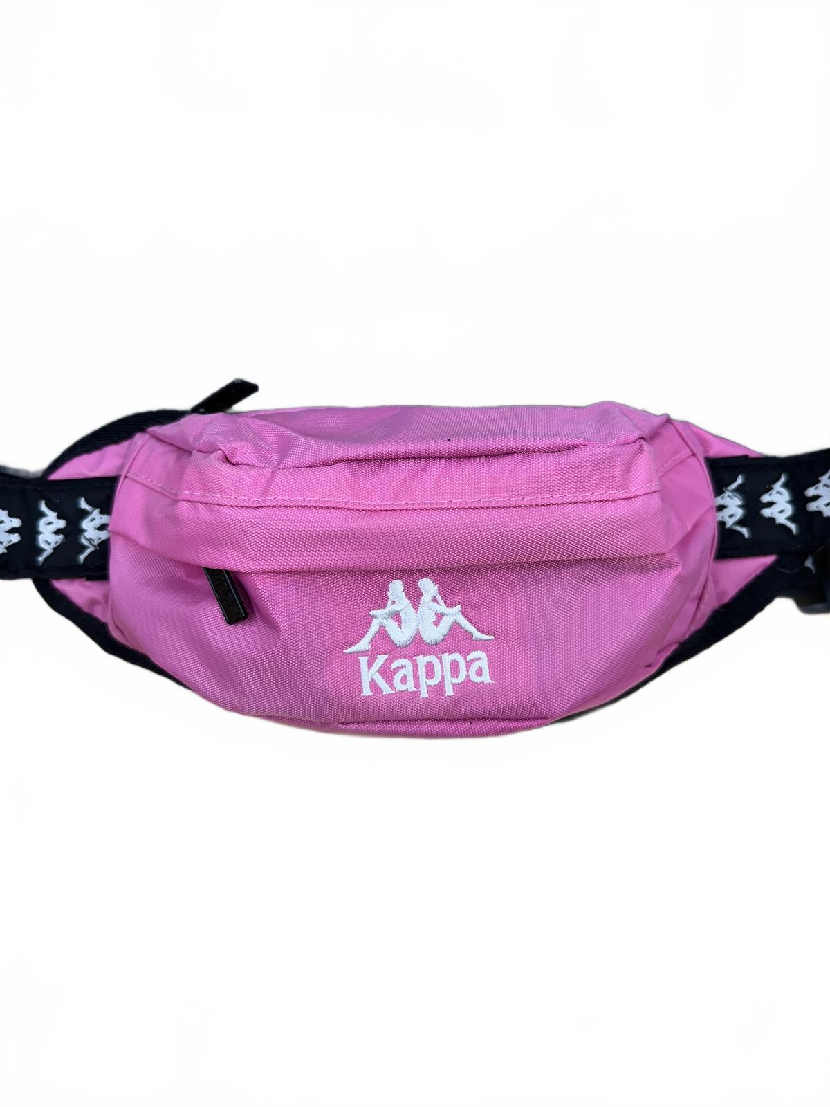 Kappa Pink Logo Waist Bag Fanny Pack Retro Streetwear