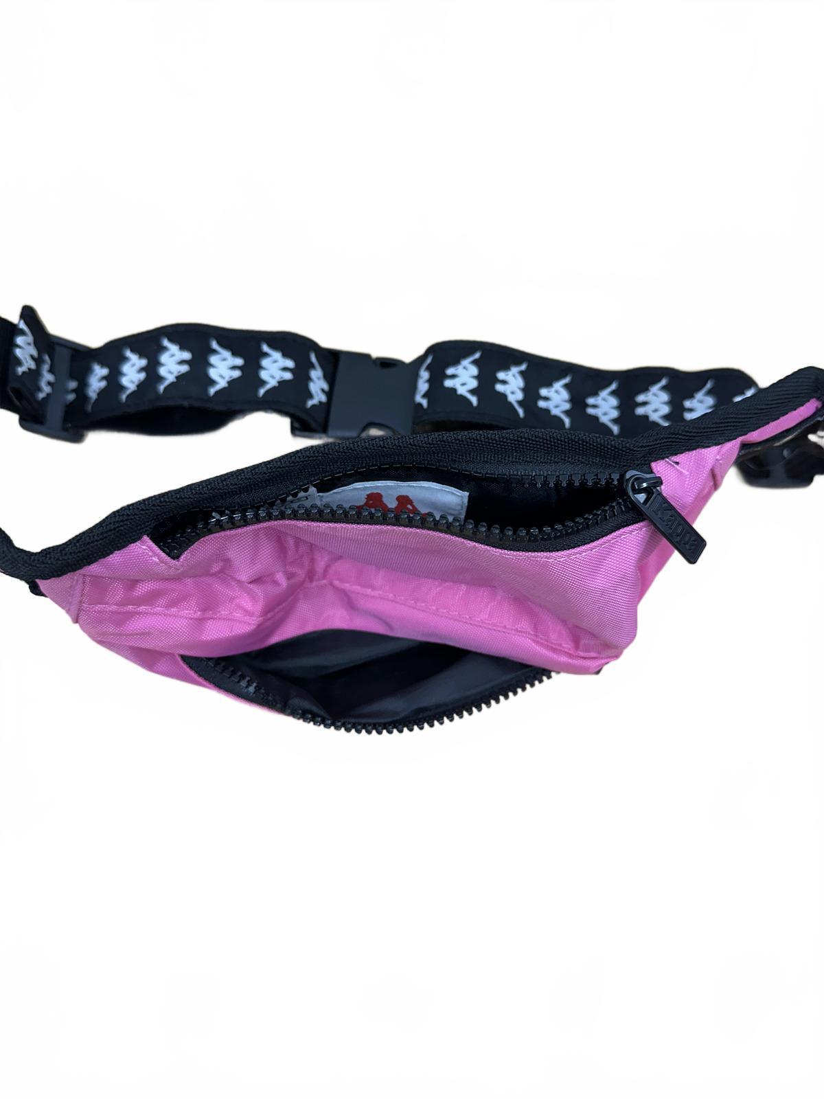 Kappa Pink Logo Waist Bag Fanny Pack Retro Streetwear