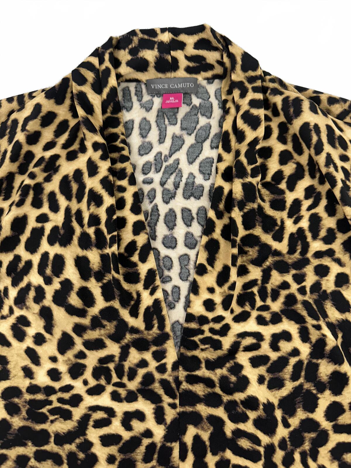 NWT Vince Camuto Leopard Print Sleeveless Top