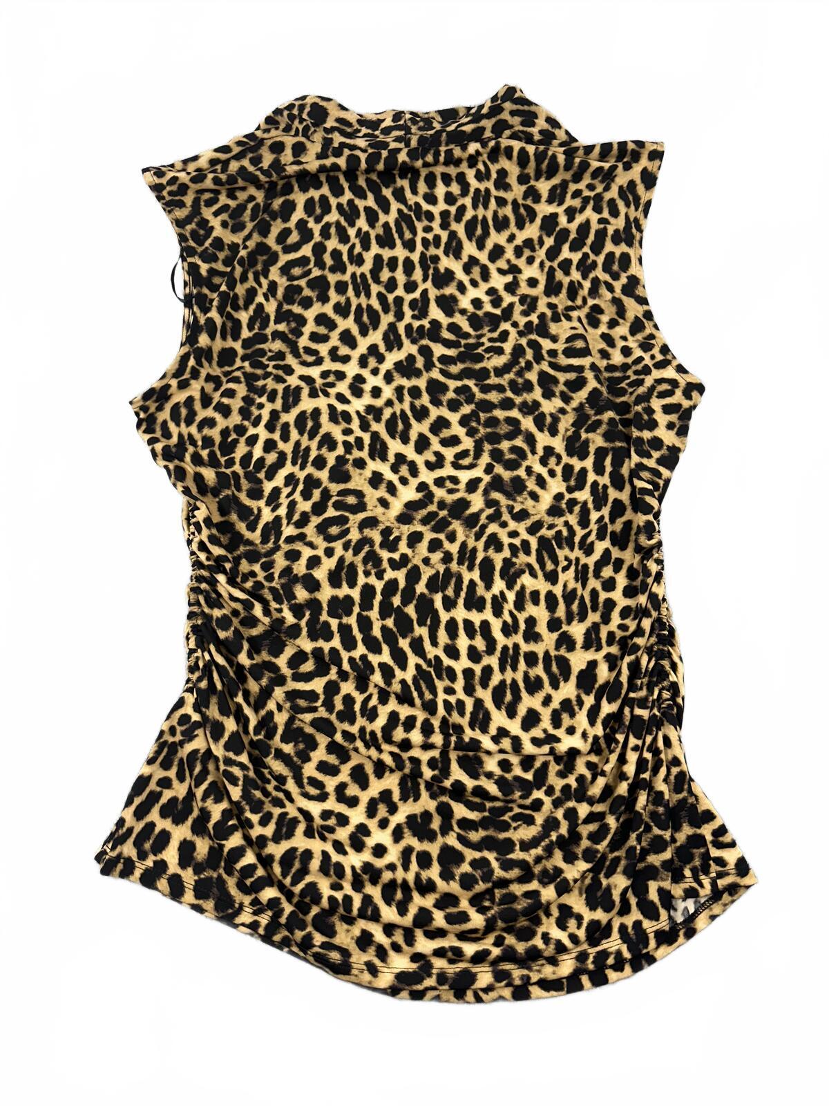 NWT Vince Camuto Leopard Print Sleeveless Top